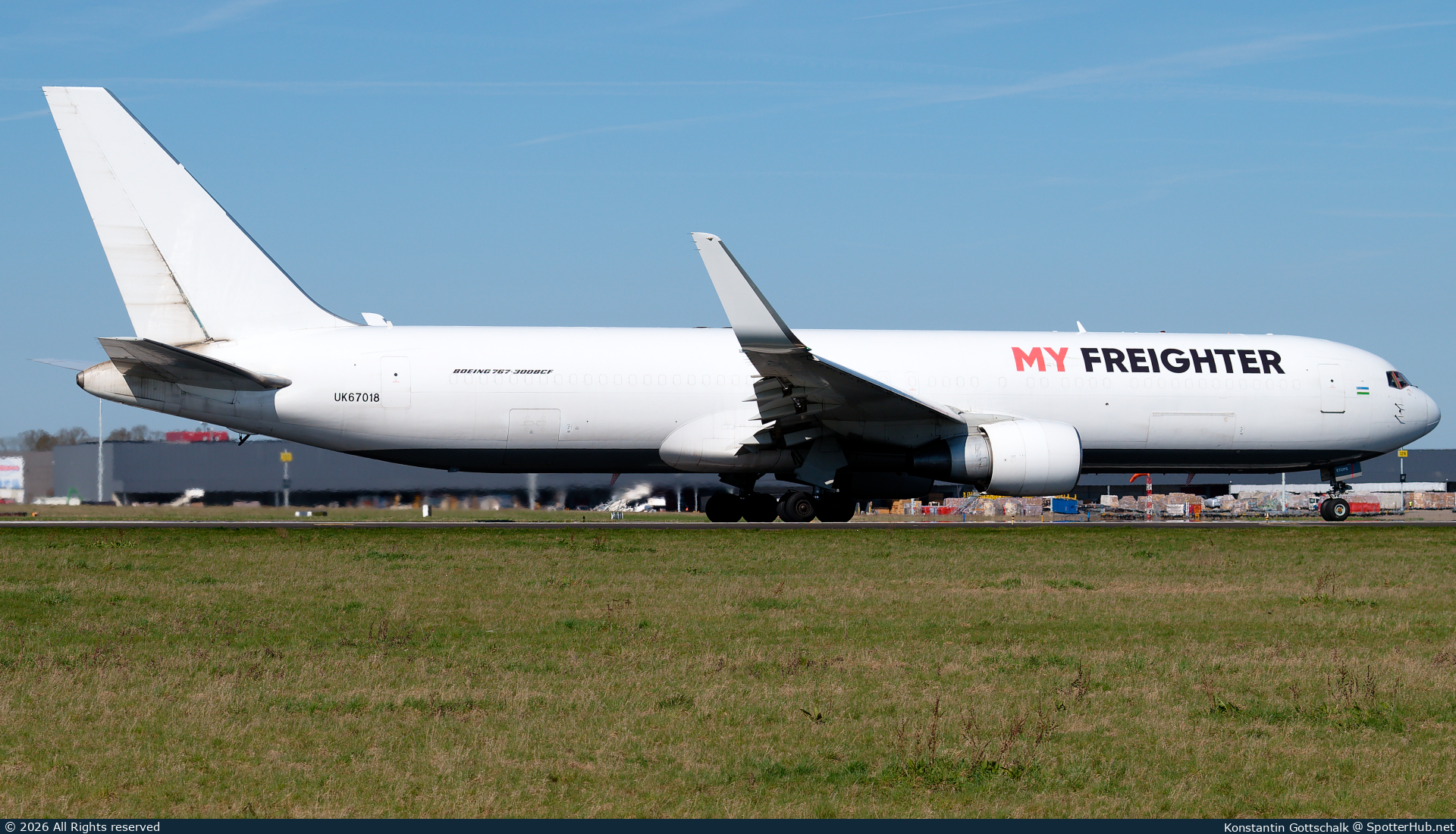 Photo of UK67018 - Boeing 767-333(ER)(BCF) operated by My Freighter