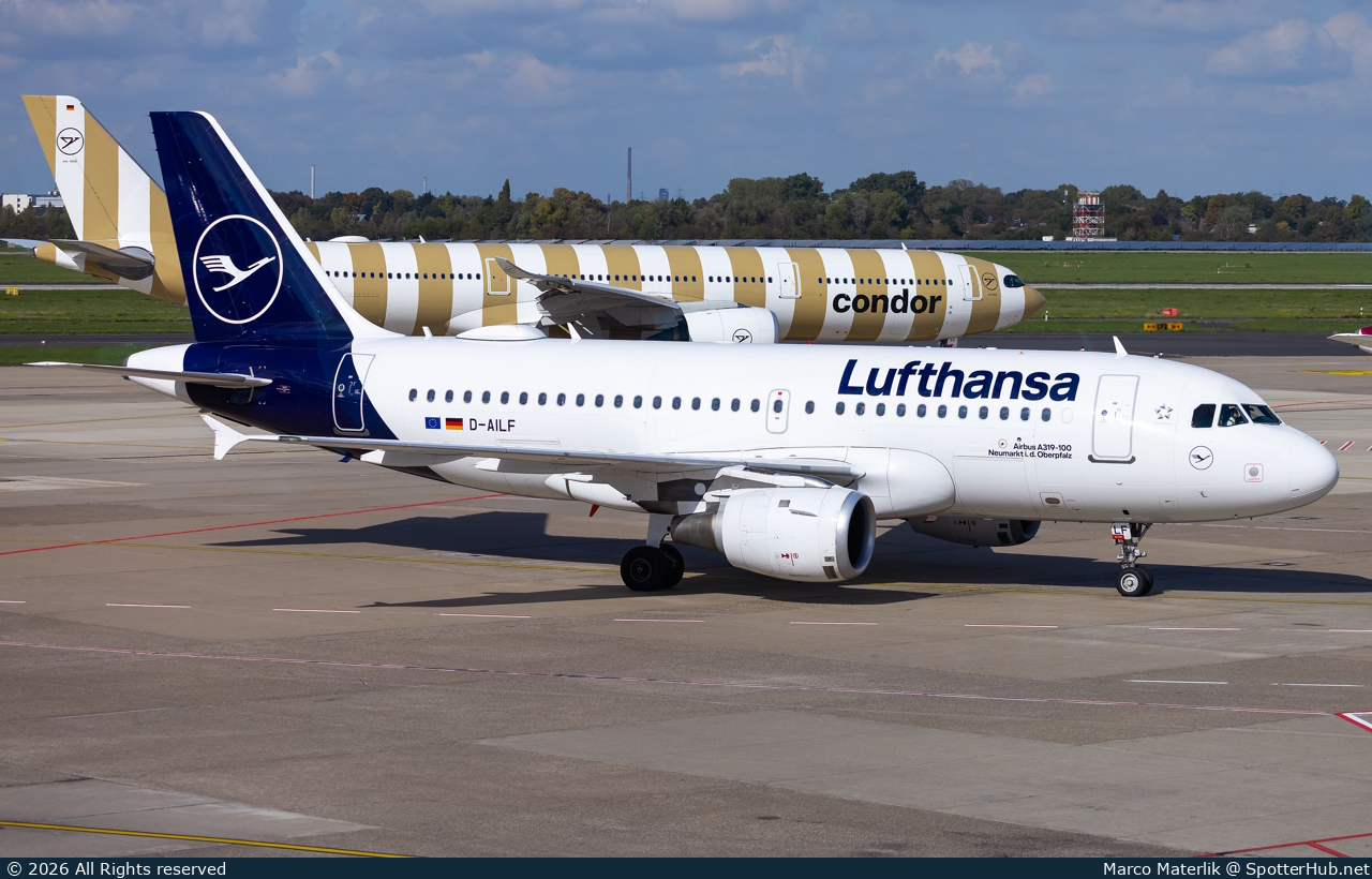 Photo of D-AILF - Airbus A319-114 operated by Lufthansa