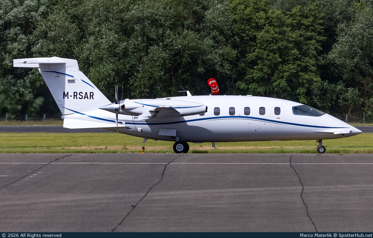 Photo of M-RSAR - Piaggio P.180 Avanti II operated by Private