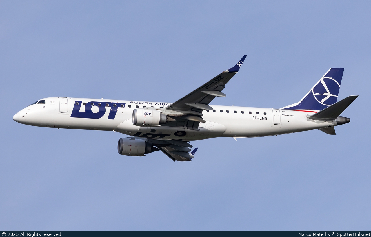 Photo of SP-LMB - Embraer ERJ-190STD operated by LOT Polish Airlines