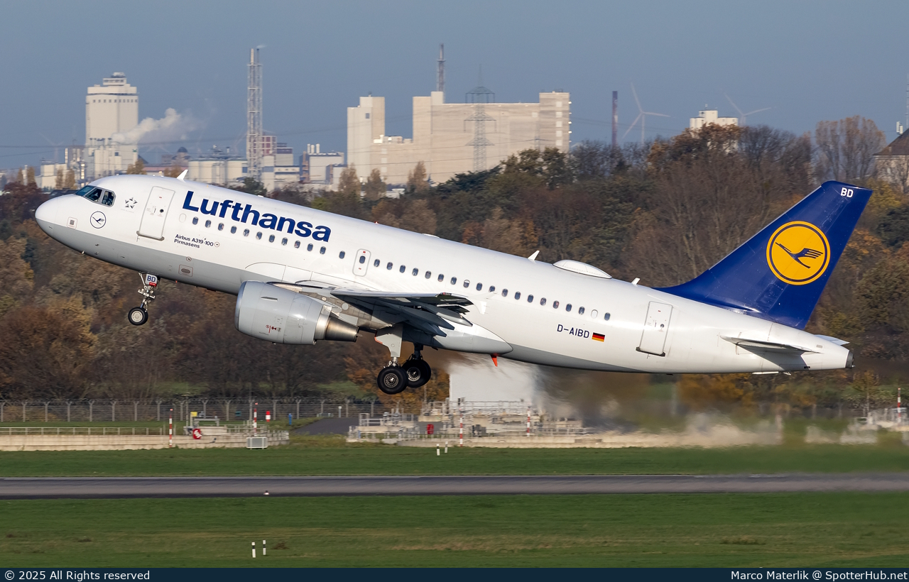 Photo of D-AIBD - Airbus A319-112 operated by Lufthansa