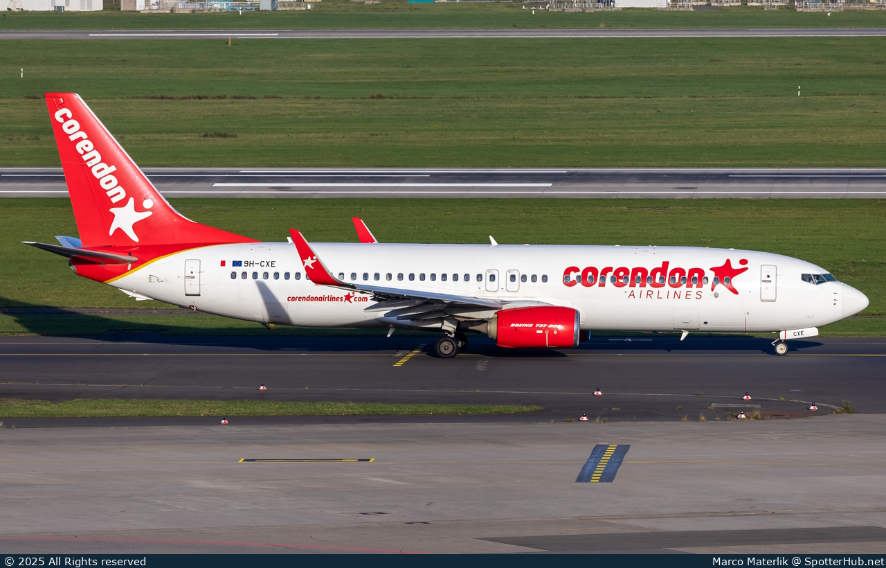 Photo of 9H-CXE - Boeing 737-8GP operated by Corendon Airlines Europe