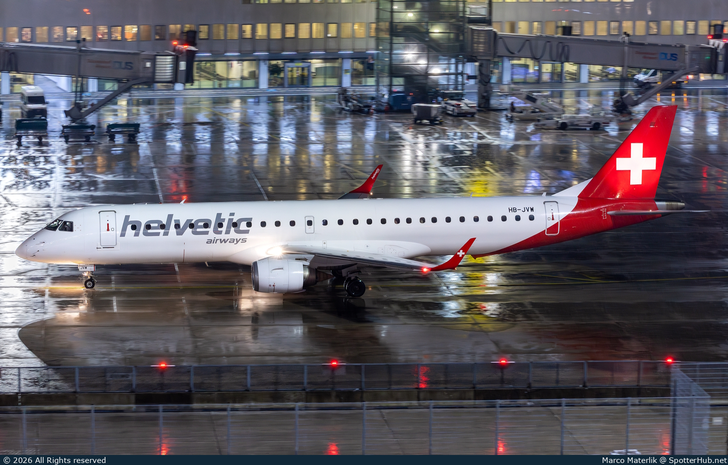 Photo of HB-JVW - Embraer ERJ-195AR operated by Helvetic Airways