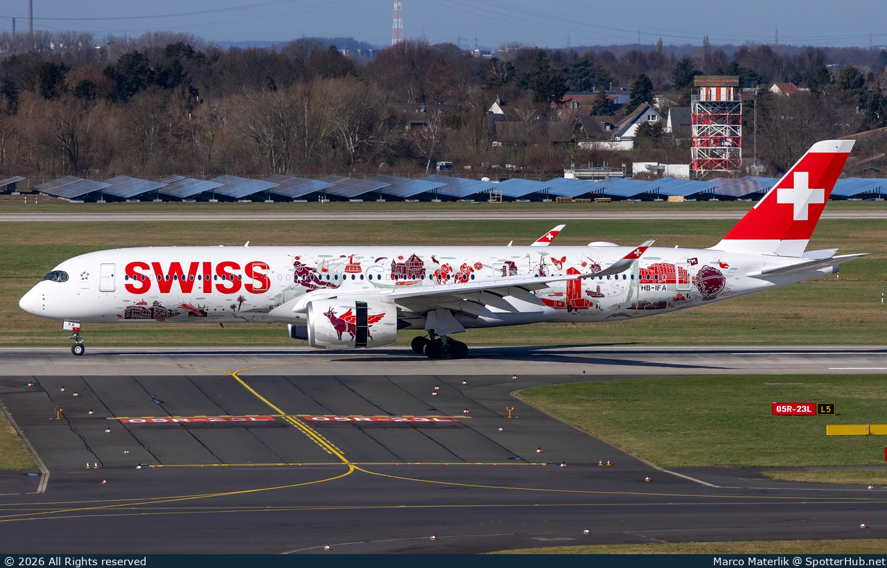 Photo of HB-IFA - Airbus A350-941 operated by Swiss International Air Lines