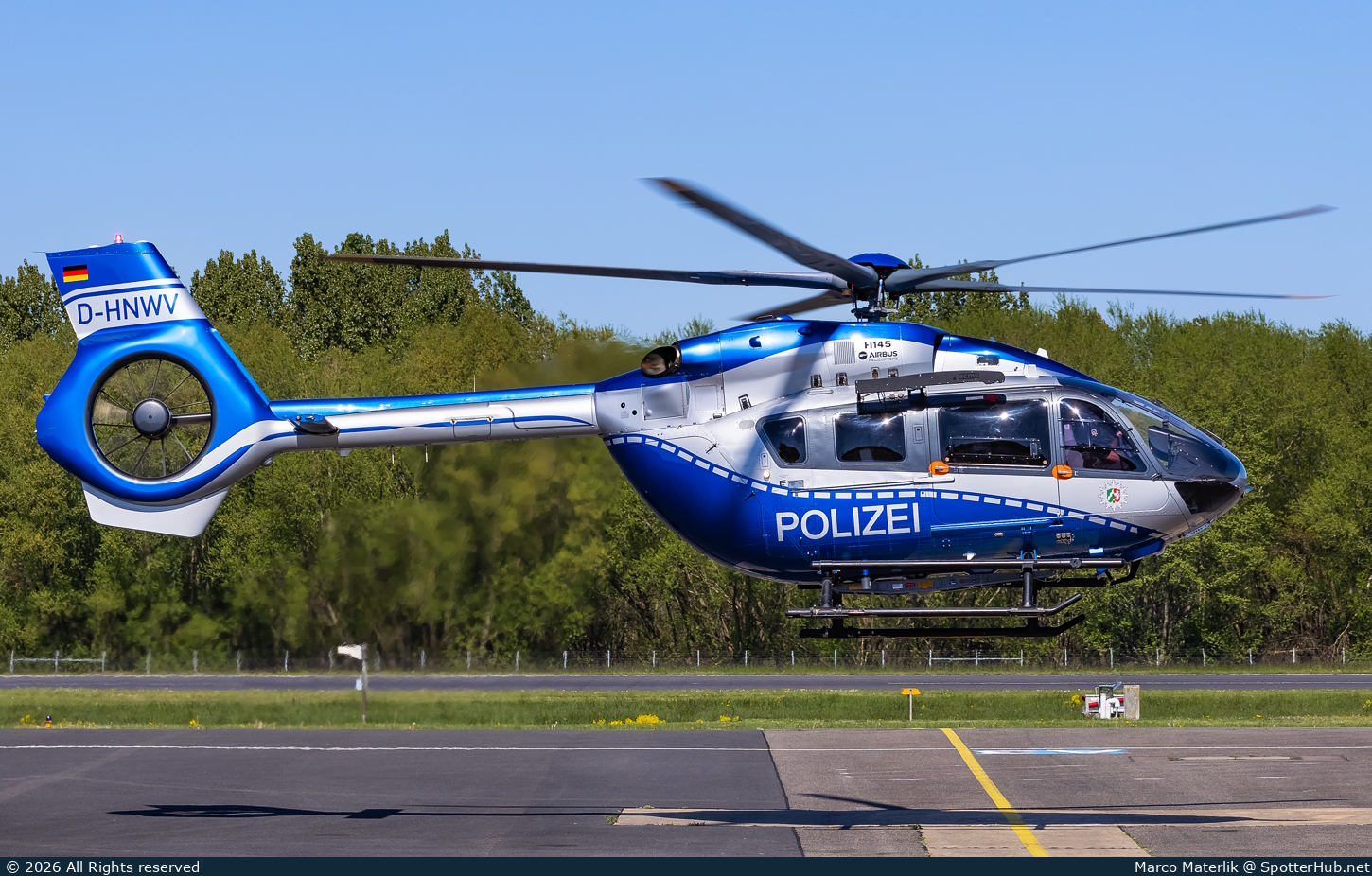 Photo of D-HNWV - Airbus Helicopters H145 operated by German Police - Polizeifliegerstaffel Nordrhein-Westfalen
