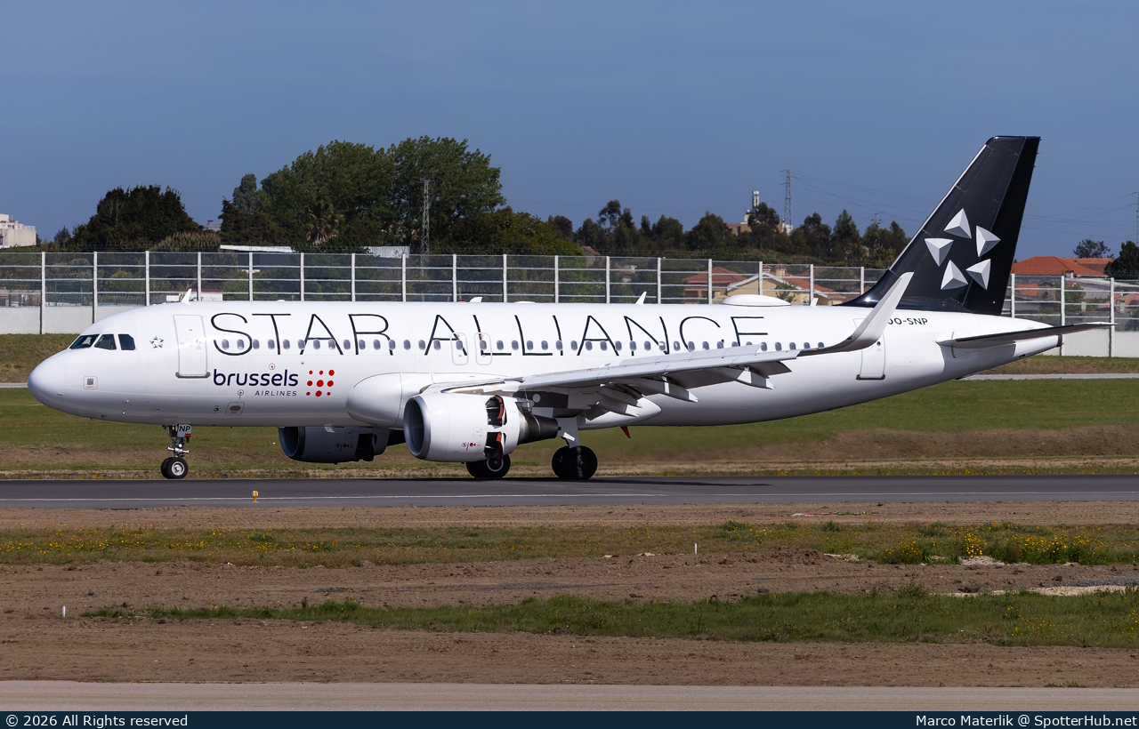 Photo of OO-SNP - Airbus A320-214 operated by Brussels Airlines