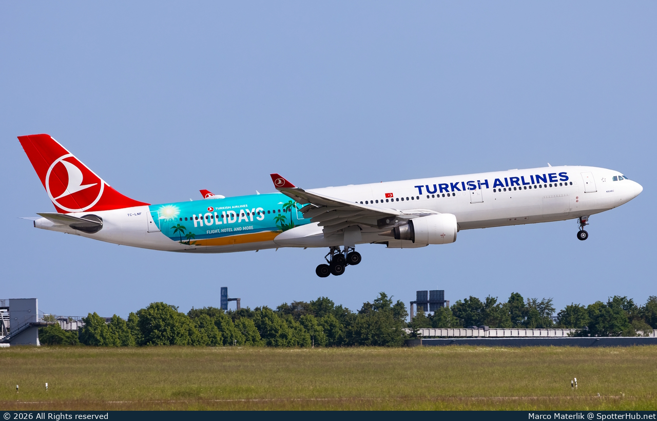 Photo of TC-LNF - Airbus A330-303 operated by Turkish Airlines