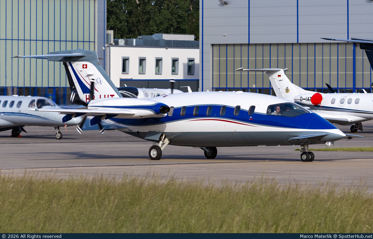 Photo of HB-LUT - Piaggio P.180 Avanti II operated by Greenwings