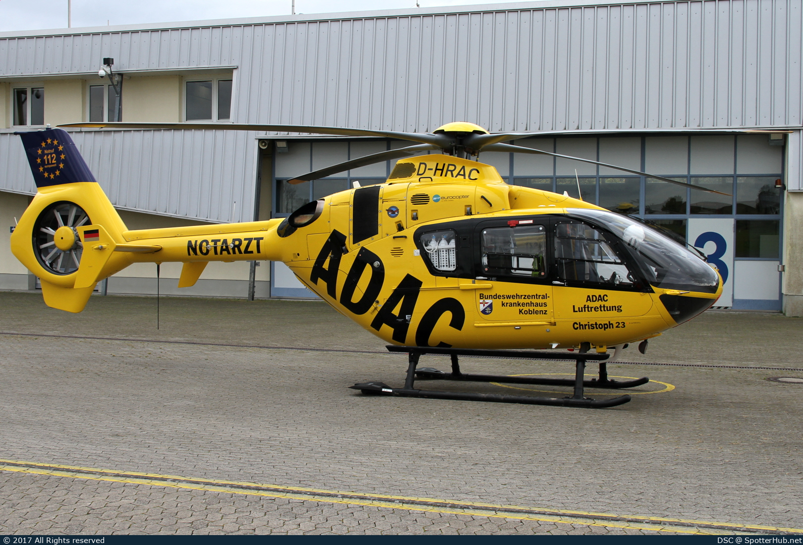 Photo of D-HRAC - Eurocopter EC135 P2+ operated by ADAC Luftrettung