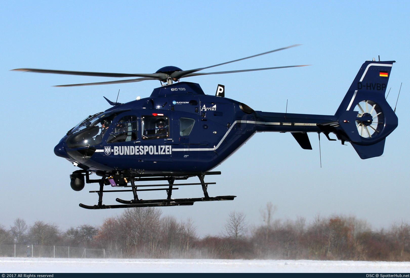 Photo of D-HVBP - Eurocopter EC135 T2+ operated by German Police - Bundespolizei