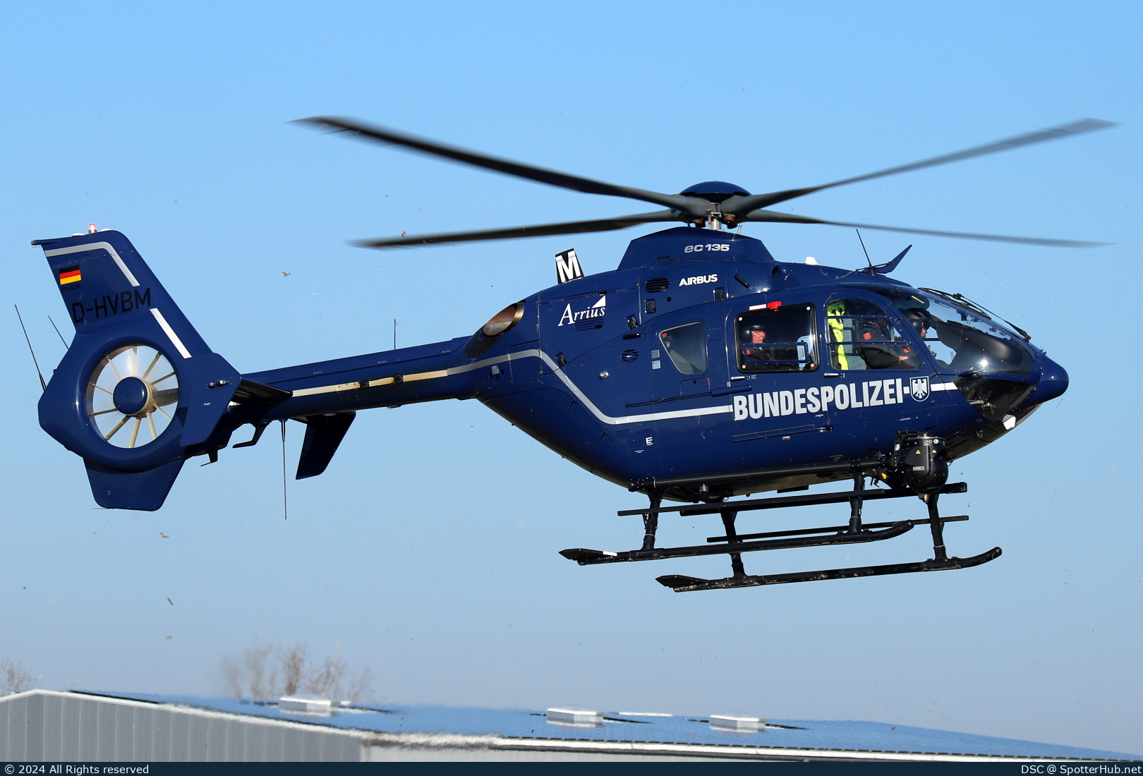 Photo of D-HVBM - Eurocopter EC135 T2+ operated by German Police - Bundespolizei