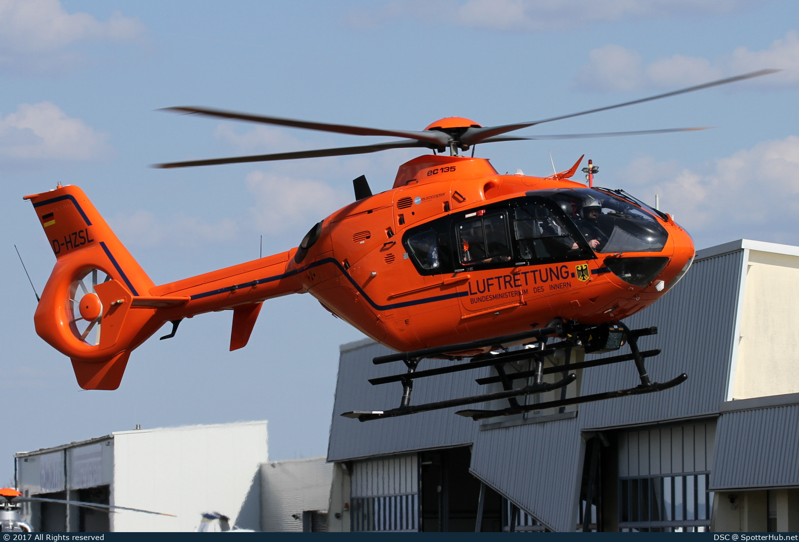 Photo of D-HZSL - Eurocopter EC135 T2+ operated by German Federal Ministry of the Interior - Luftrettung