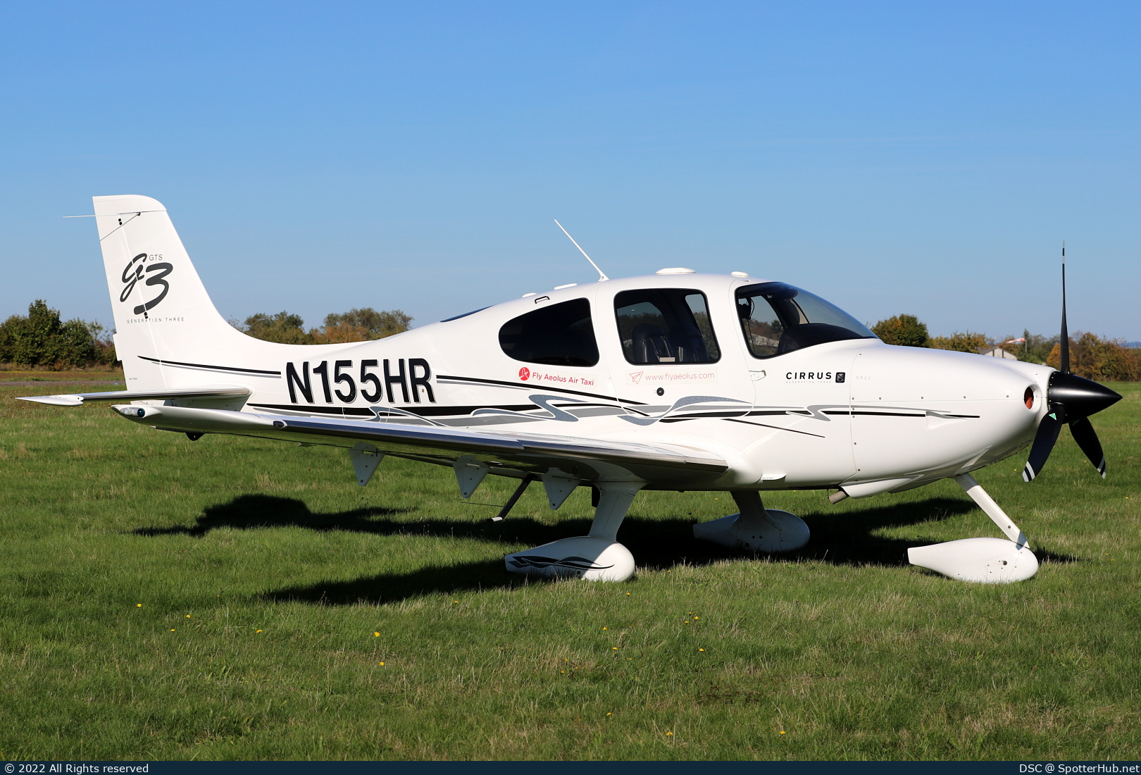 Photo of N155HR - Cirrus SR22 G3 GTS operated by Fly Aeolus Air Taxi