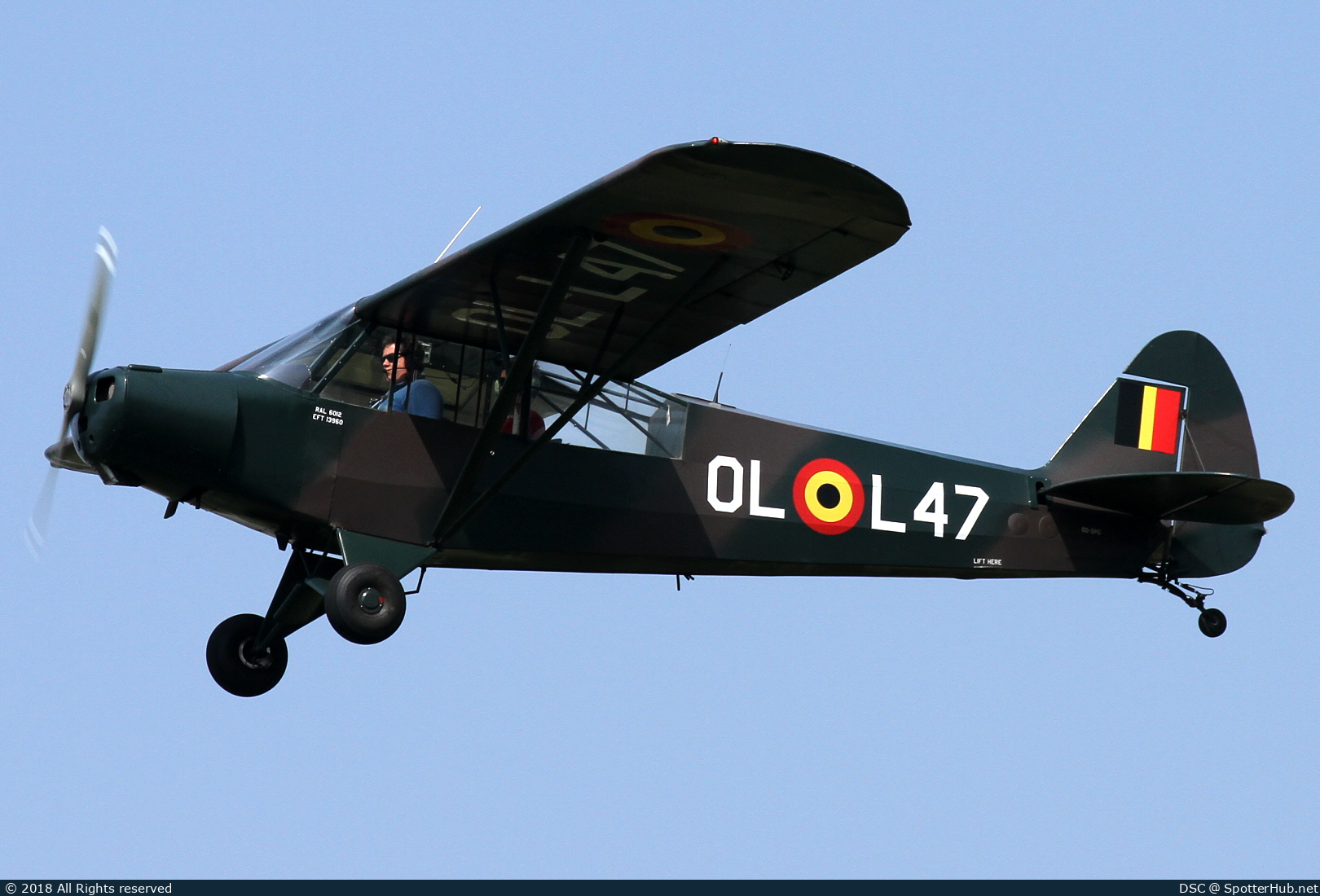 Photo of OO-SPG - Piper L-18C Super Cub operated by Motorvliegclub Brasschaat
