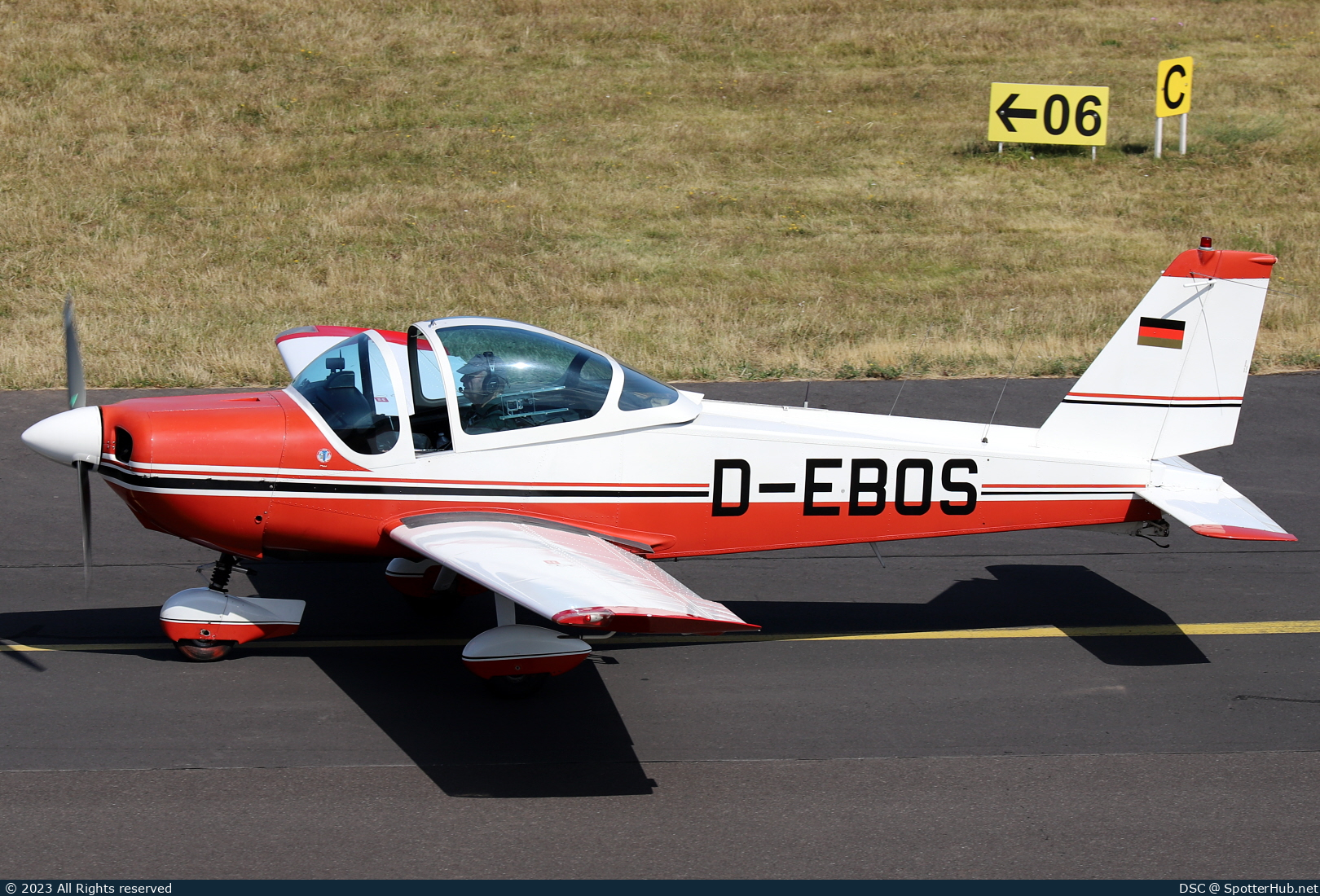Photo of D-EBOS - Bölkow Bo.209 Monsun 160RV operated by Private