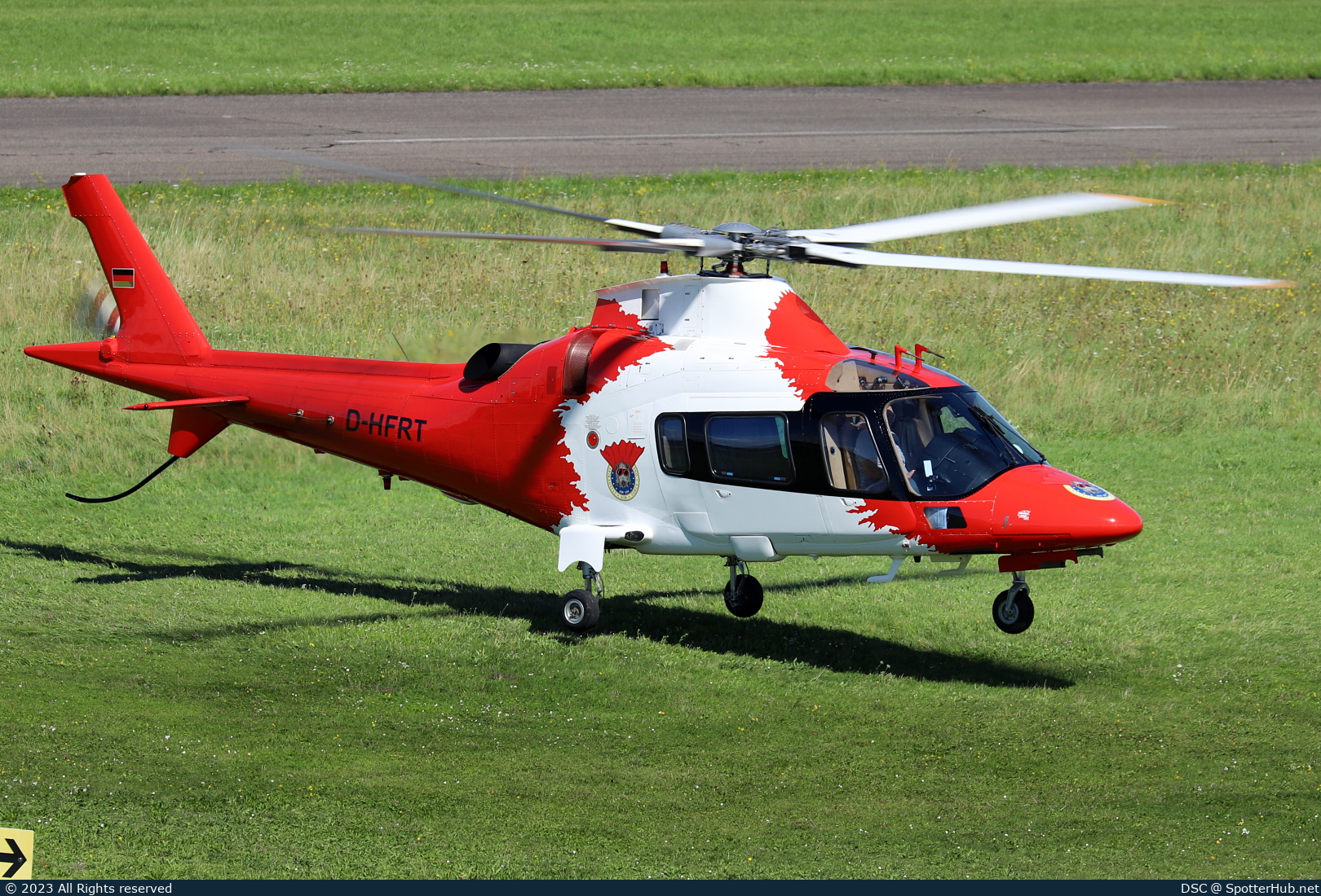 Photo of D-HFRT - Agusta A109E Power Elite operated by Frikadelli Racing