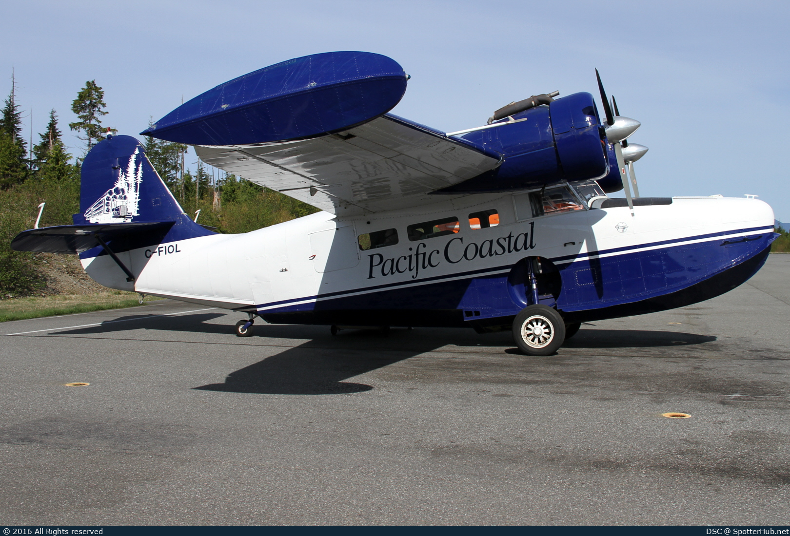 Photo of C-FIOL - Grumman G-21A Goose operated by Pacific Coastal Airlines