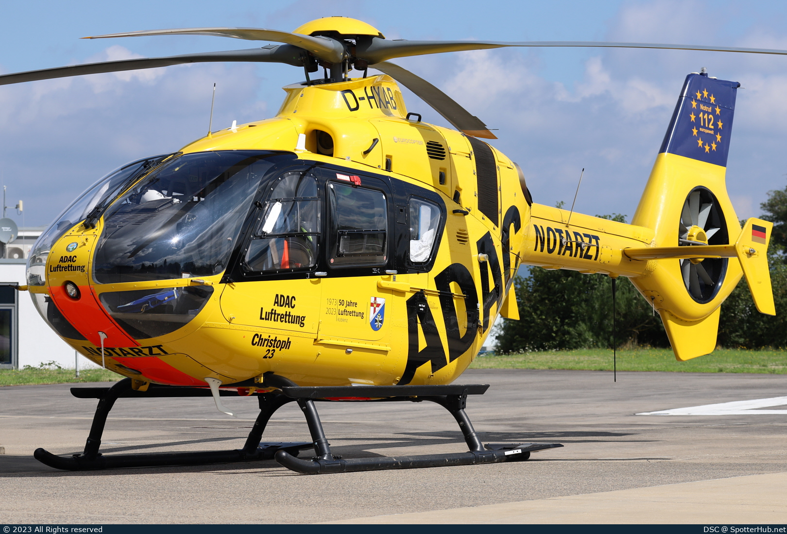 Photo of D-HXAB - Eurocopter EC135 P2+ operated by ADAC Luftrettung