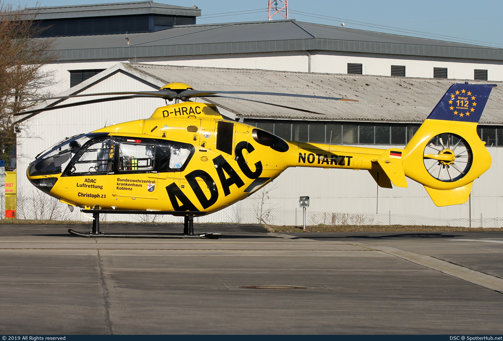 Photo of D-HRAC - Eurocopter EC135 P2+ operated by ADAC Luftrettung