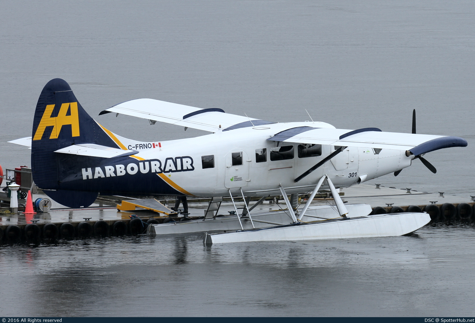 Photo of C-FRNO - De Havilland Canada DHC-3T Vazar Turbine Otter operated by Harbour Air