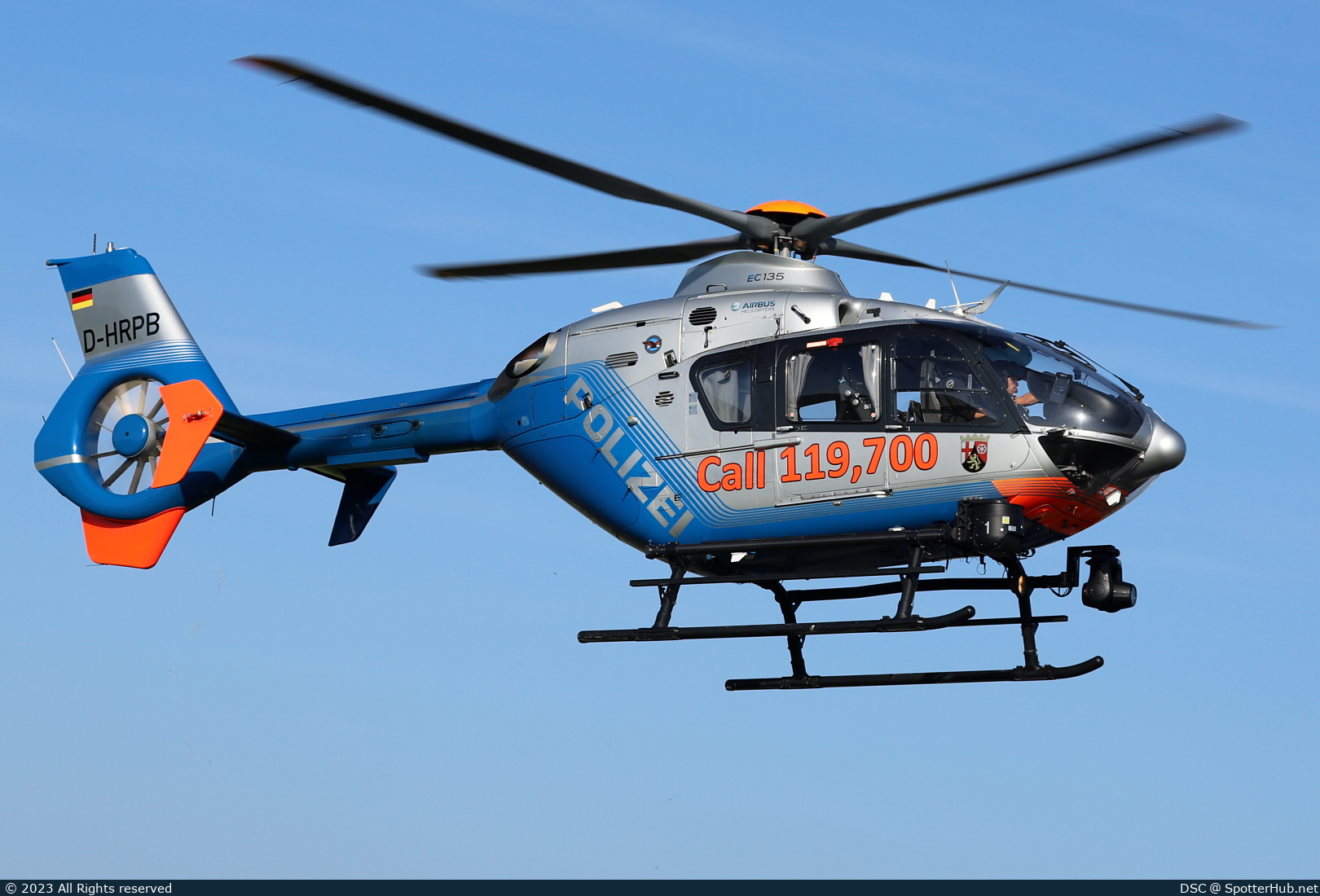 Photo of D-HRPB - Eurocopter EC135 P2+ operated by German Police - Hubschrauberstaffel Rheinland-Pfalz