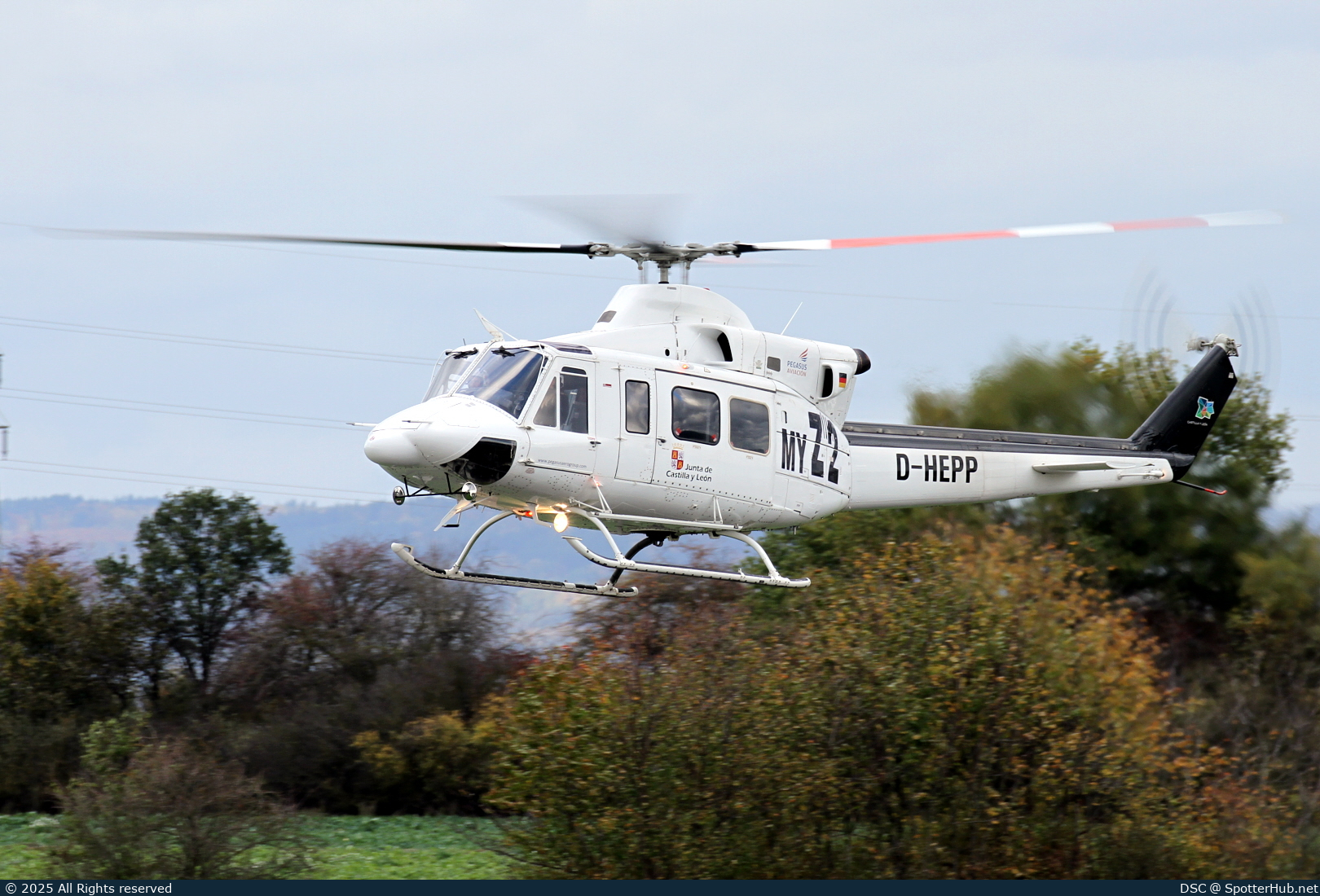 Photo of D-HEPP - Bell 412SP operated by Pegasus Aviación