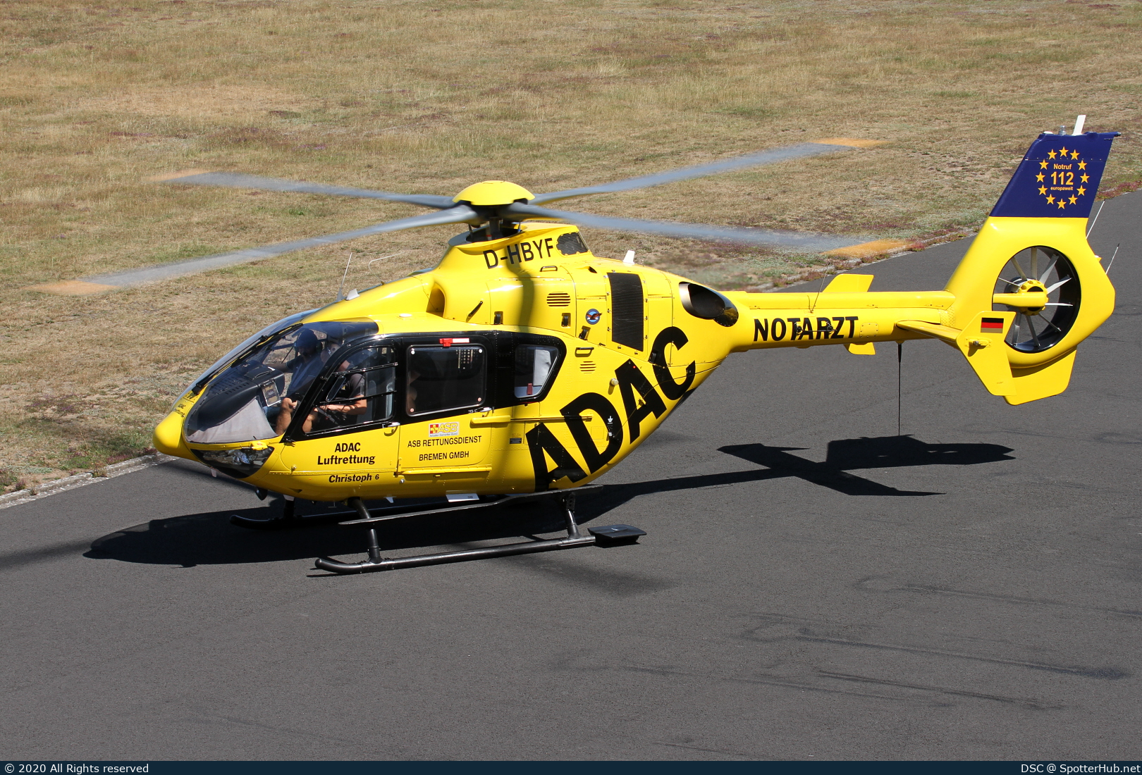 Photo of D-HBYF - Eurocopter EC135 P2+ operated by ADAC Luftrettung