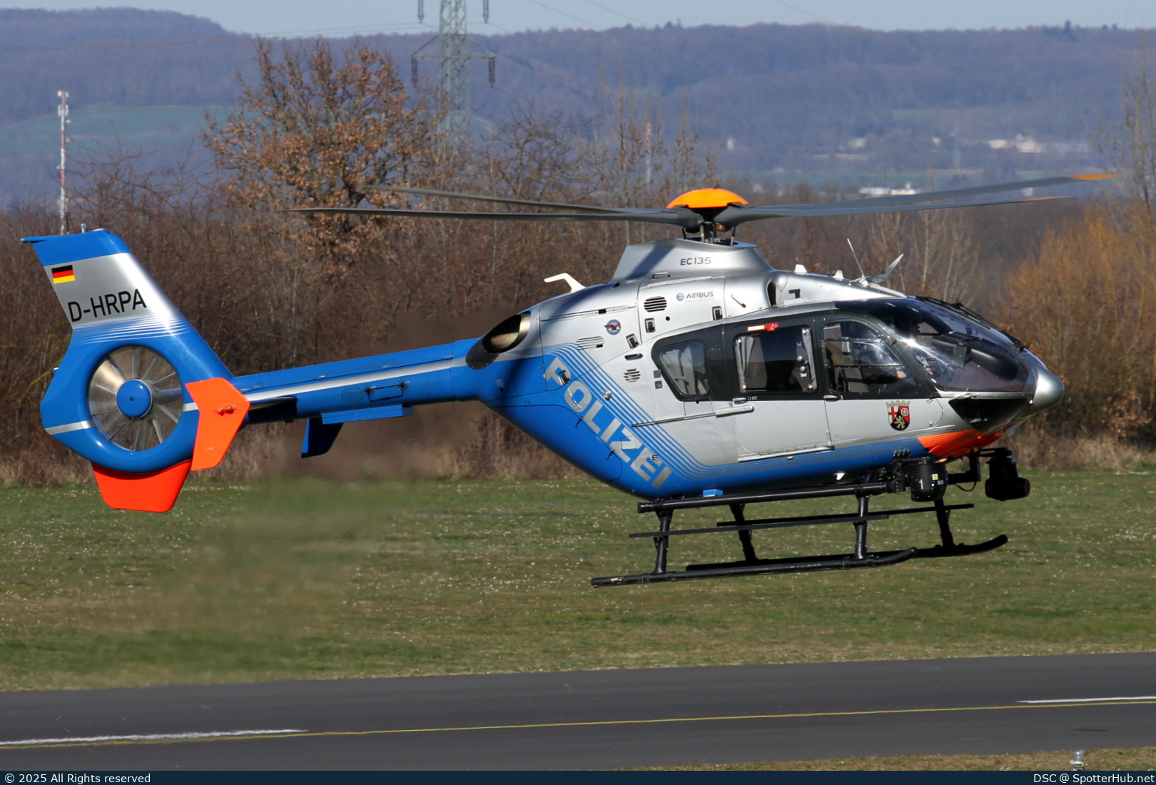 Photo of D-HRPA - Eurocopter EC135 P2+ operated by German Police - Hubschrauberstaffel Rheinland-Pfalz