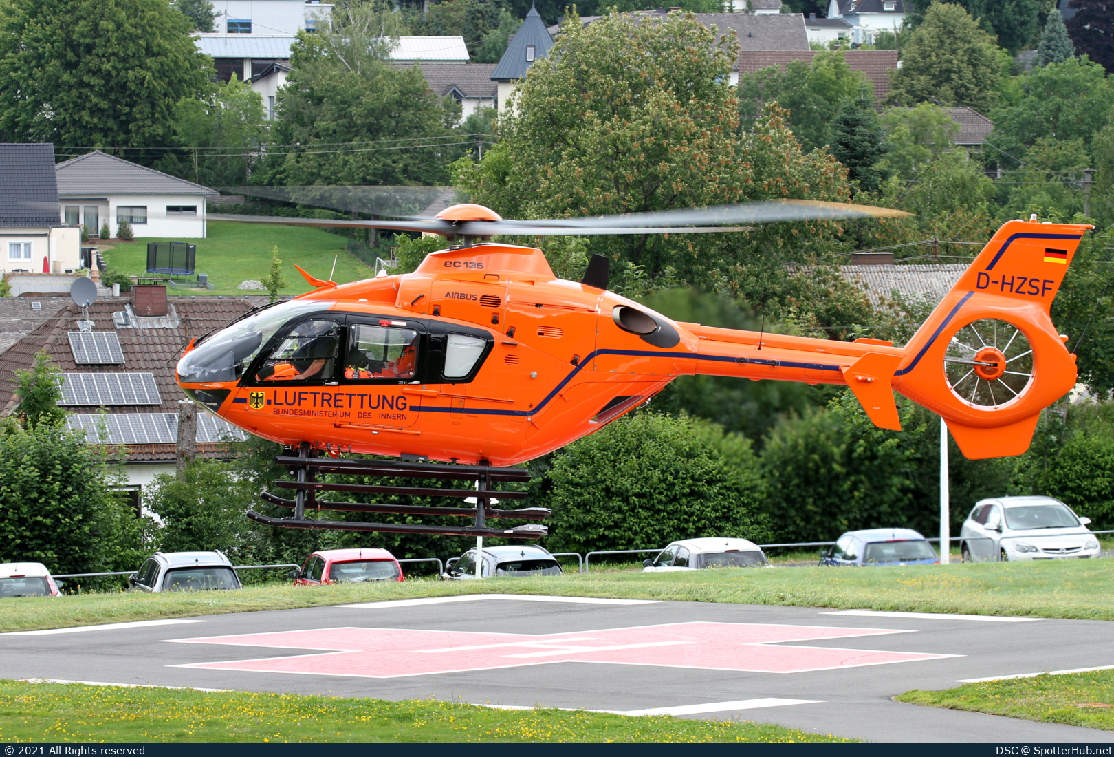 Photo of D-HZSF - Eurocopter EC135 T2+ operated by German Federal Ministry of the Interior - Luftrettung