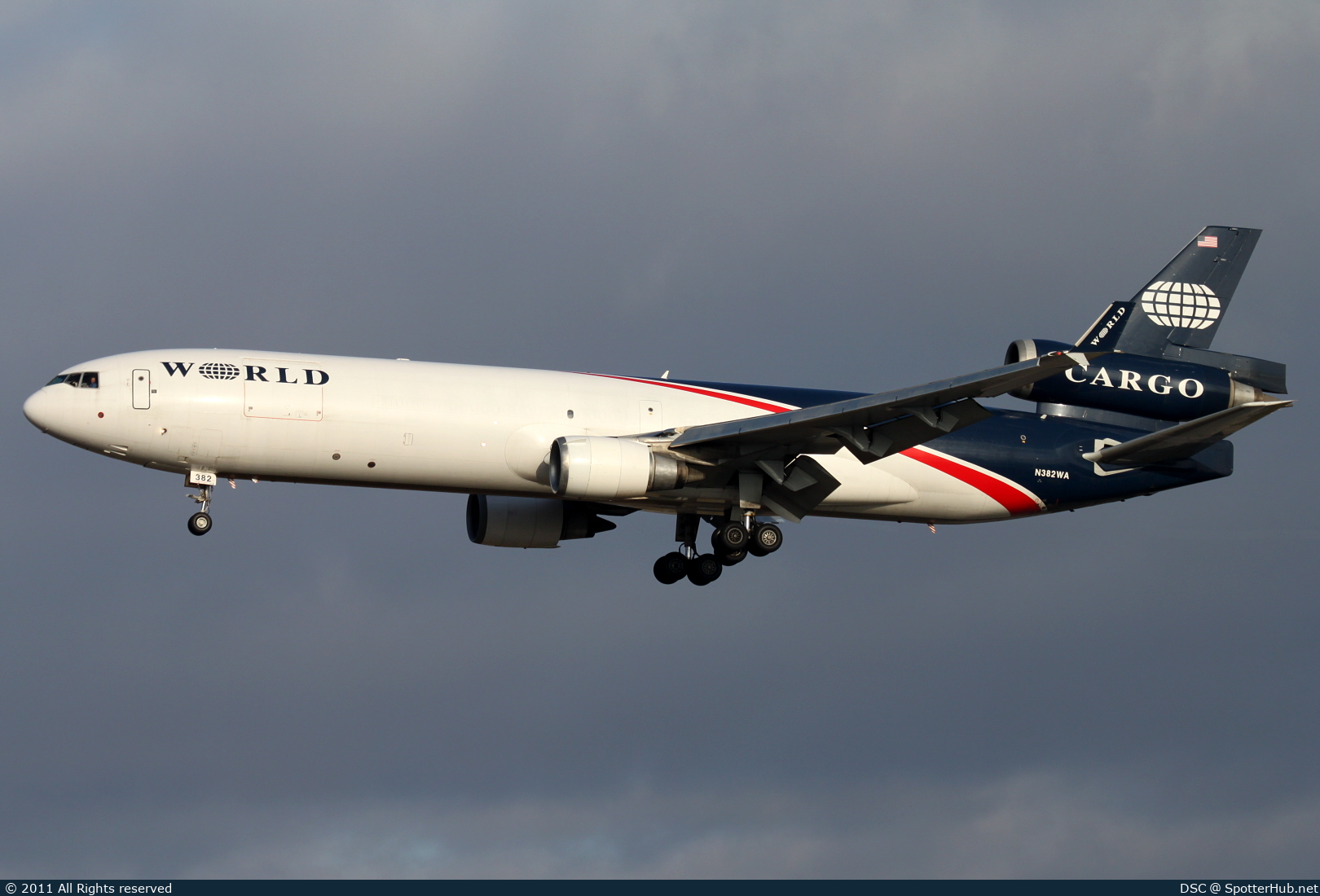 Photo of N382WA - McDonnell Douglas MD-11(F) operated by World Airways Cargo