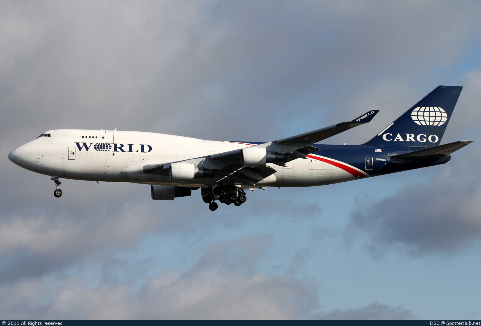 Photo of N740WA - Boeing 747-4H6(BDSF) operated by World Airways Cargo