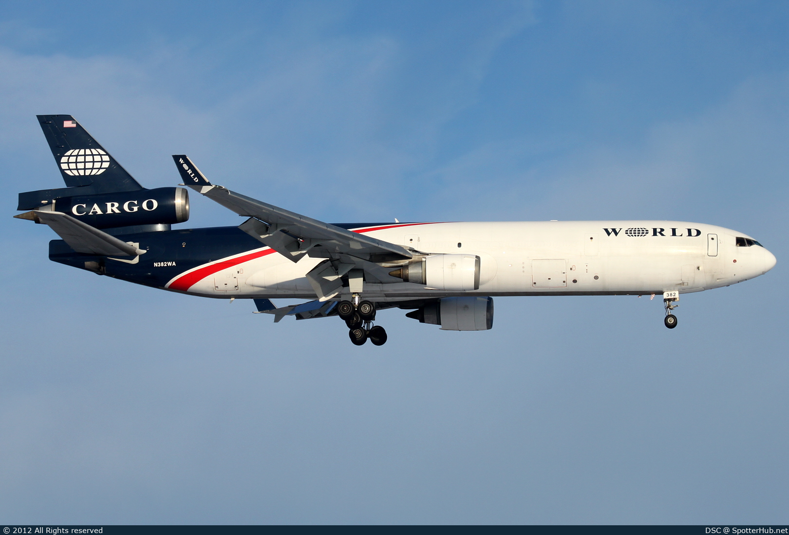 Photo of N382WA - McDonnell Douglas MD-11(F) operated by World Airways Cargo