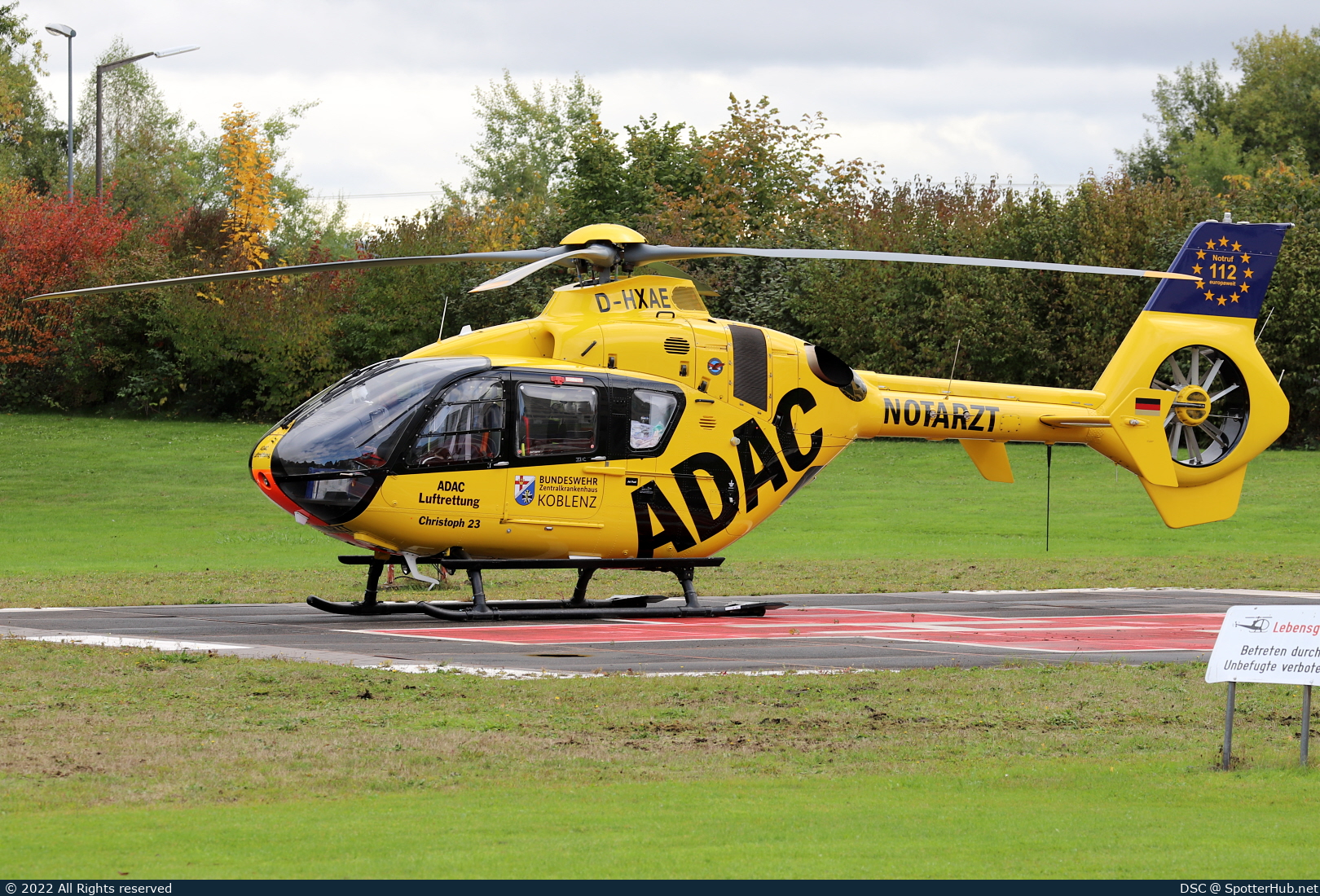 Photo of D-HXAE - Eurocopter EC135 P2+ operated by ADAC Luftrettung