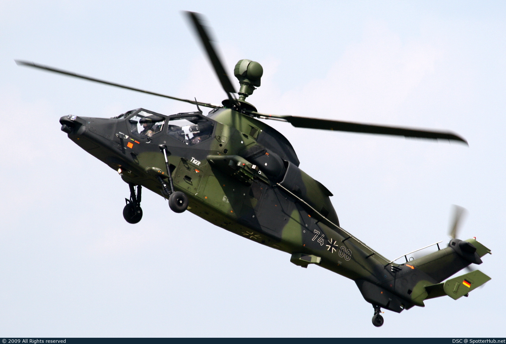 Photo of 74+08 - Eurocopter EC665 Tiger UHT operated by German Army
