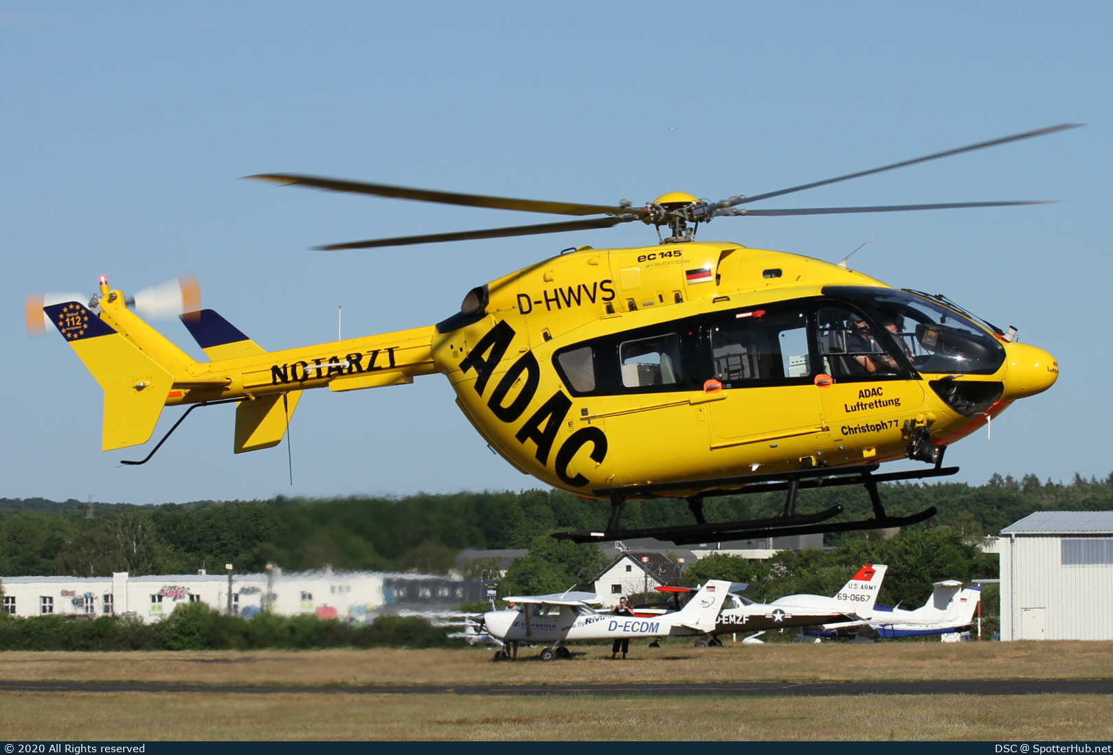 Photo of D-HWVS - Eurocopter EC145 operated by ADAC Luftrettung