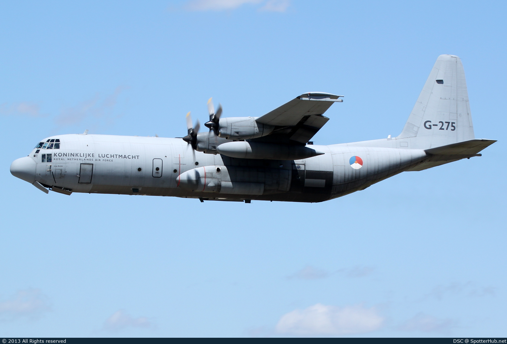 Photo of G-275 - Lockheed C-130H-30 Hercules operated by Royal Netherlands Air Force