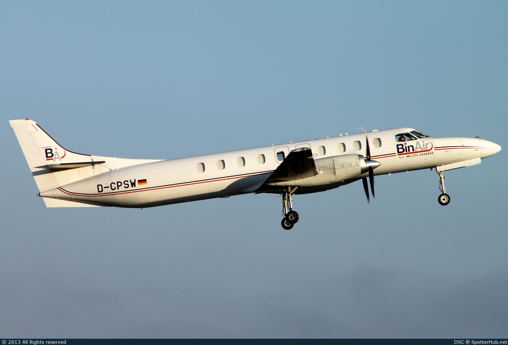 Photo of D-CPSW - Fairchild Swearingen Metro III operated by BinAir Aero Service