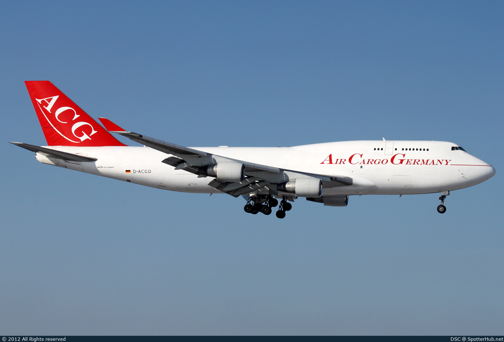 Photo of D-ACGD - Boeing 747-412(BCF) operated by Air Cargo Germany