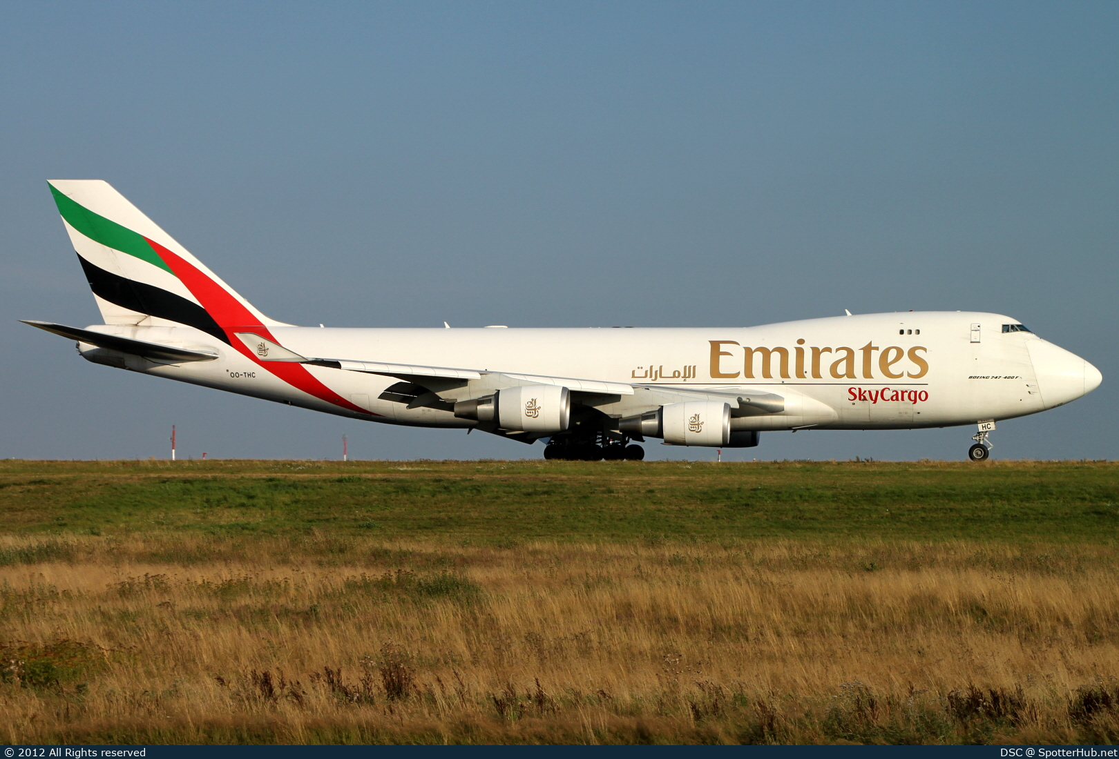 Photo of OO-THC - Boeing 747-4HAF(ER) operated by Emirates SkyCargo (opb TNT Airways)