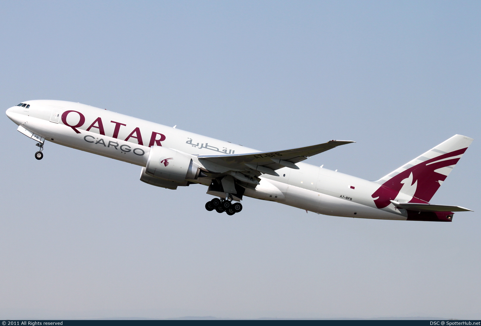 Photo of A7-BFB - Boeing 777-FDZ operated by Qatar Airways Cargo