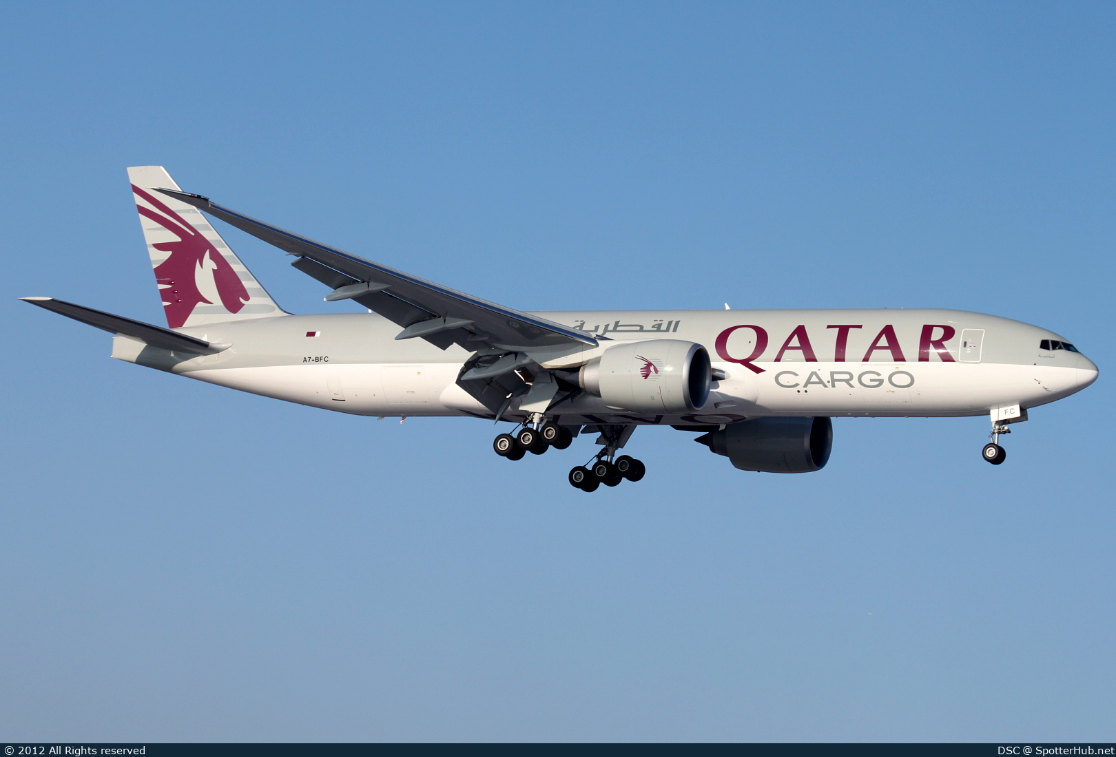 Photo of A7-BFC - Boeing 777-FDZ operated by Qatar Airways Cargo