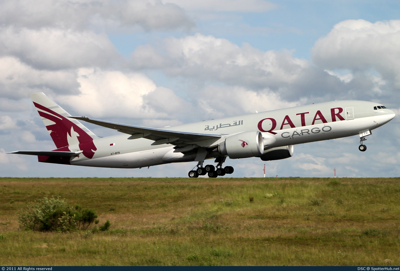 Photo of A7-BFB - Boeing 777-FDZ operated by Qatar Airways Cargo