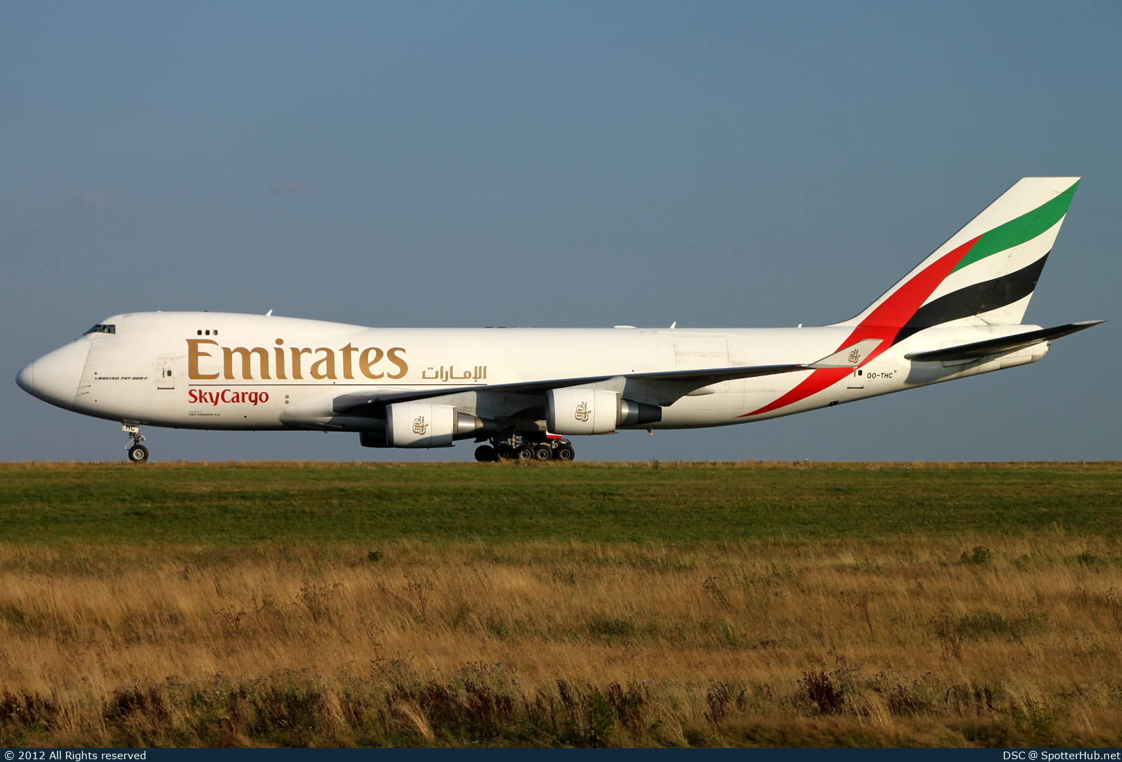 Photo of OO-THC - Boeing 747-4HAF(ER) operated by Emirates SkyCargo (opb TNT Airways)