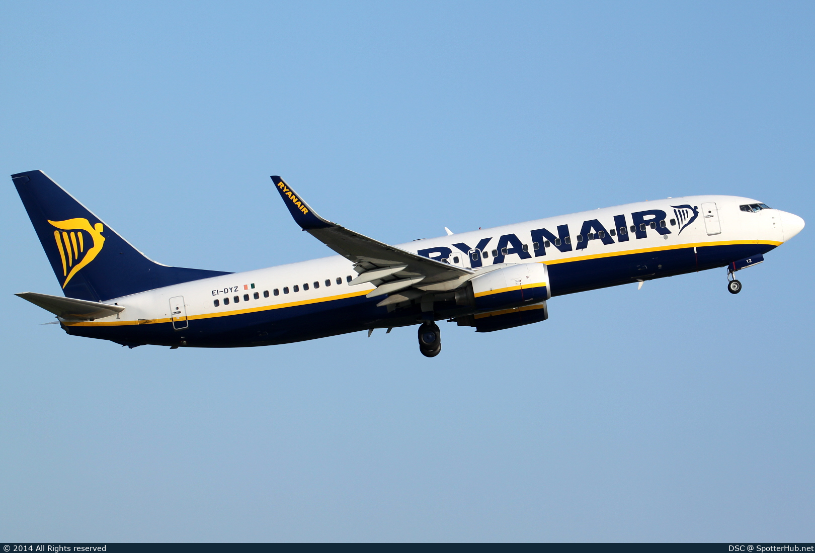 Photo of EI-DYZ - Boeing 737-8AS operated by Ryanair