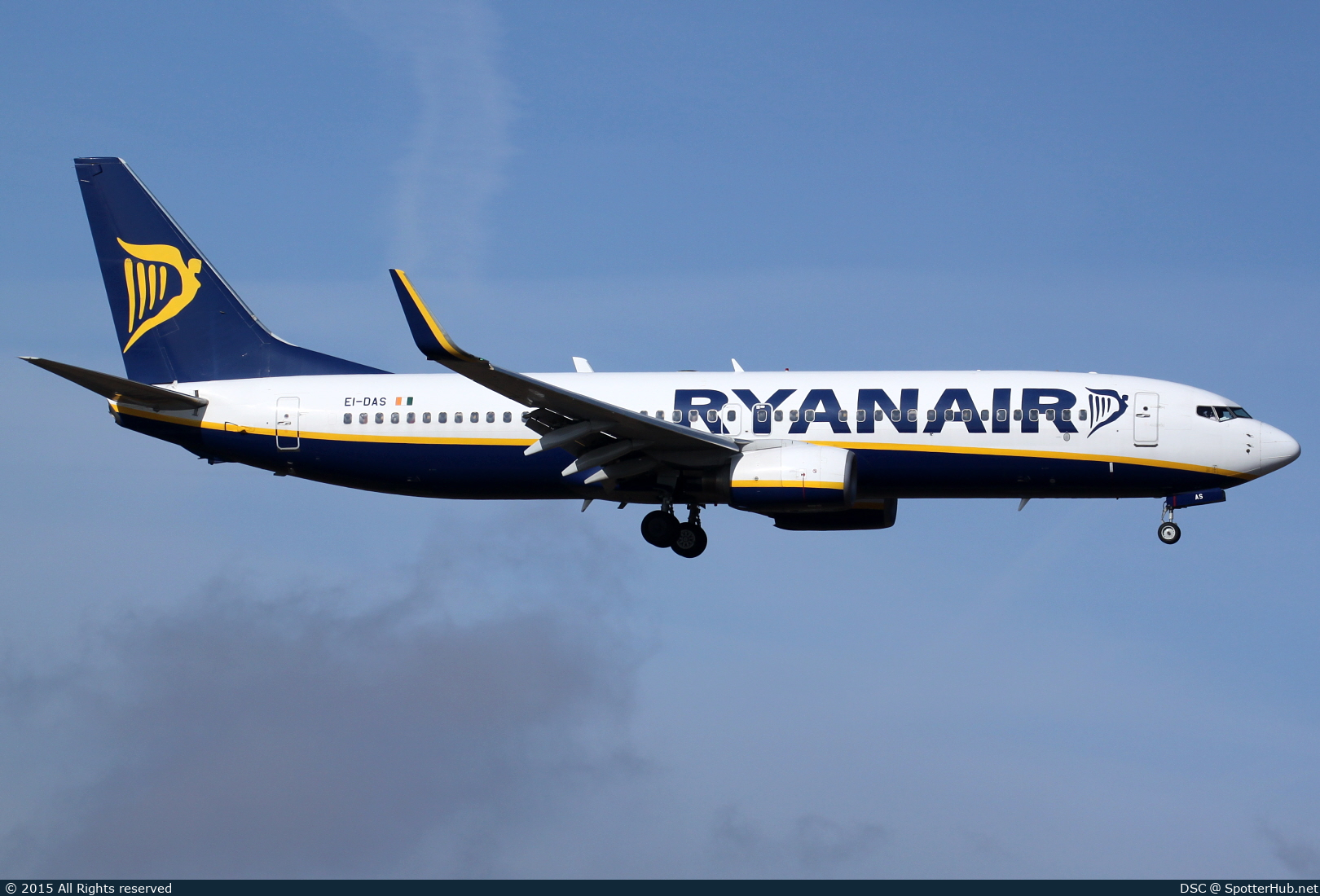 Photo of EI-DAS - Boeing 737-8AS operated by Ryanair