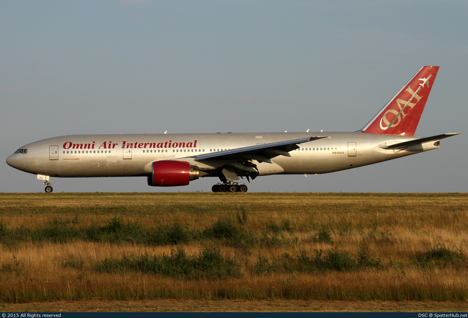 Photo of N918AX - Boeing 777-222(ER) operated by Omni Air International
