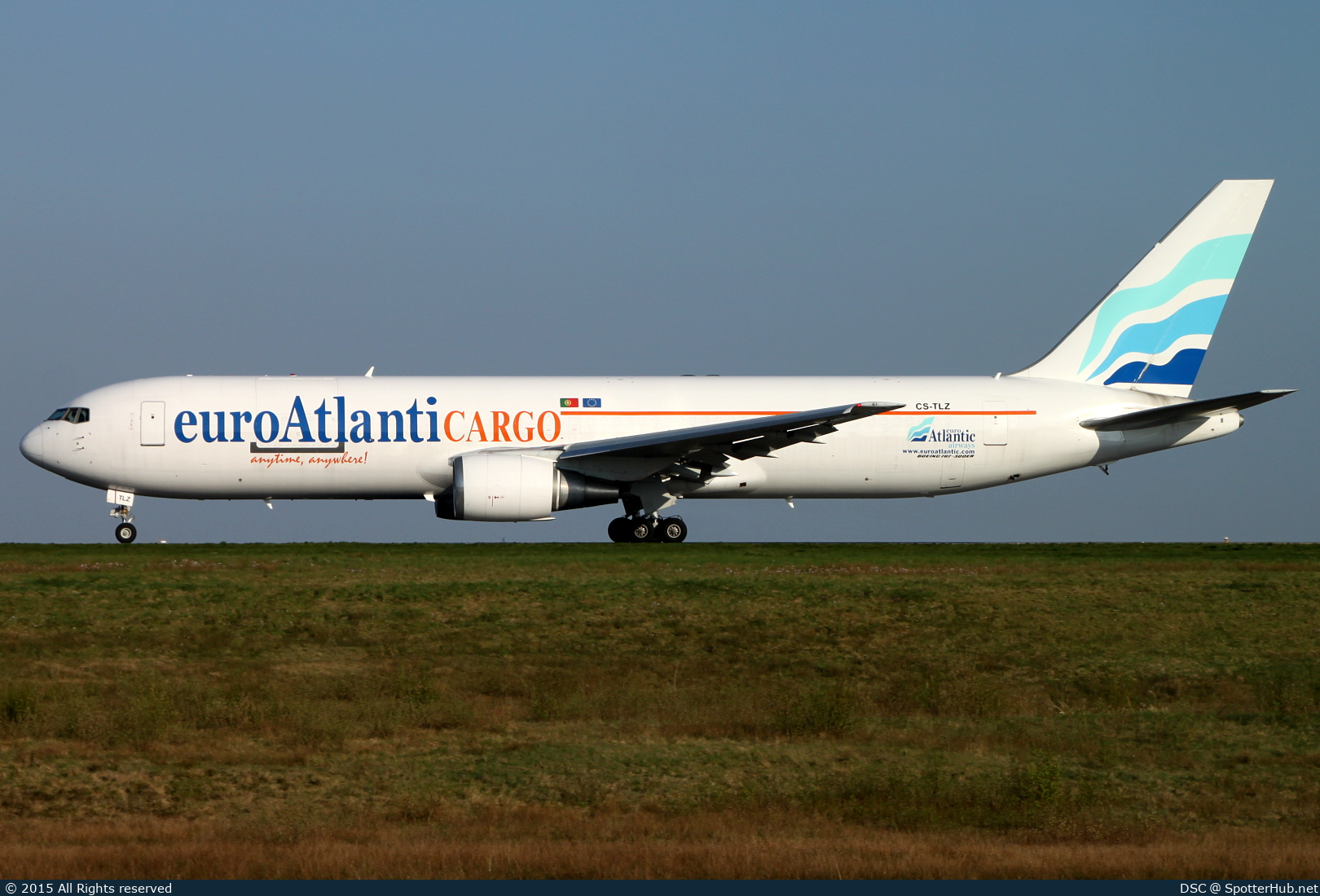 Photo of CS-TLZ - Boeing 767-375(ER)(BDSF) operated by EuroAtlantic Airways Cargo