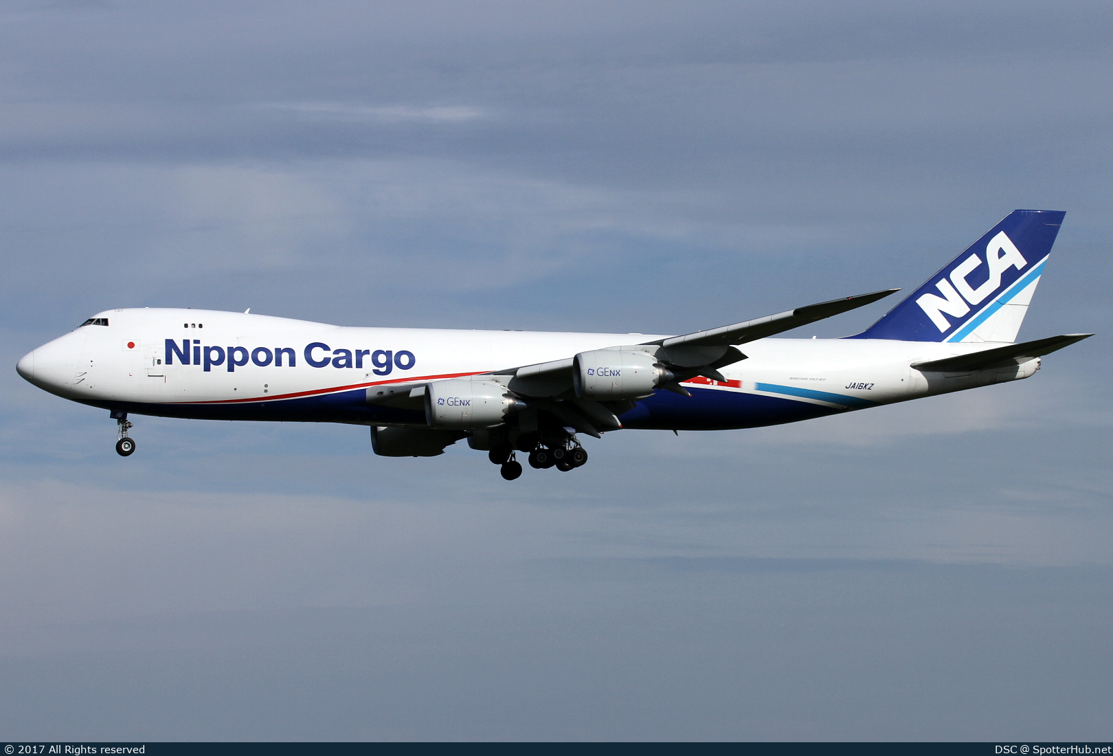 Photo of JA16KZ - Boeing 747-8KZF operated by Nippon Cargo Airlines