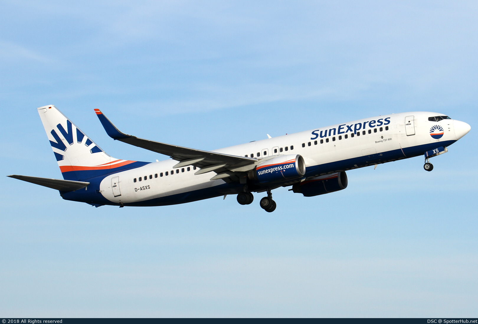 Photo of D-ASXS - Boeing 737-8AS operated by SunExpress Germany