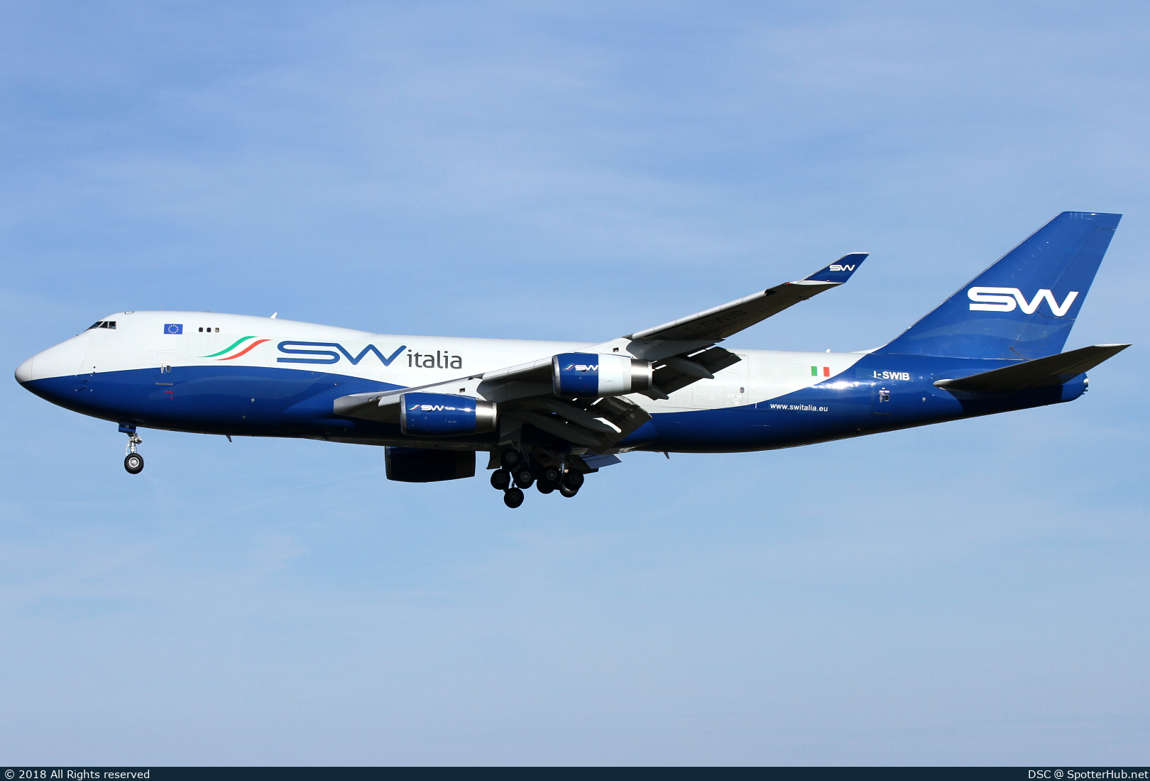 Photo of I-SWIB - Boeing 747-4R7F operated by SW Italia